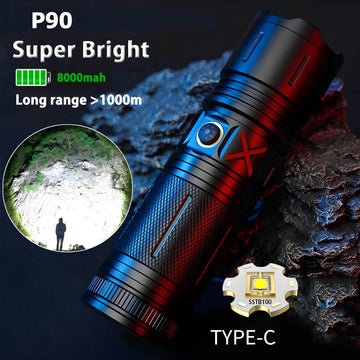 Heavy Duty Metal Zoom Torch Light / Flashlight | Type-C in + Powerbank | RuiLang RL-2210