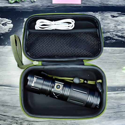 Heavy Duty Metal Zoom Torch Light / Flashlight | Type-C in + Powerbank | RuiLang RL-2210